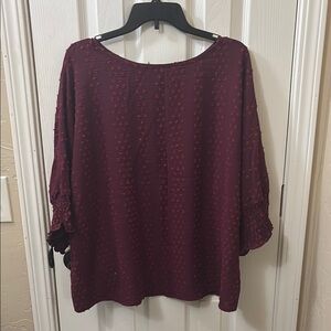 Elegant Burgundy Women's Top